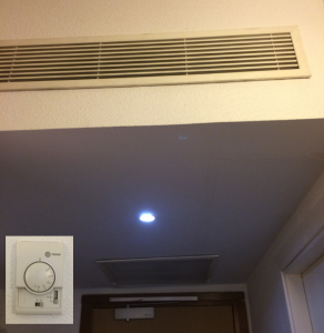 Klimatisierung des Hotelzimmers