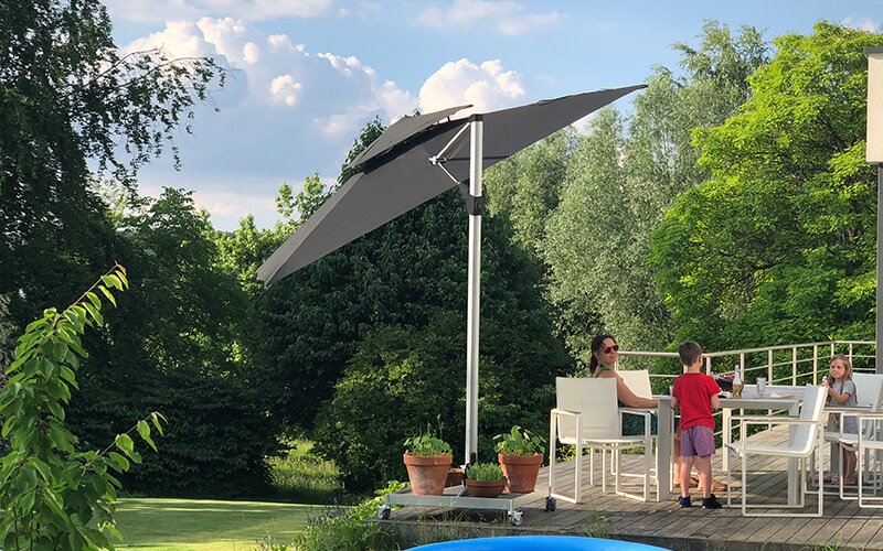 Sonnenschirme aus recyclebarem Material