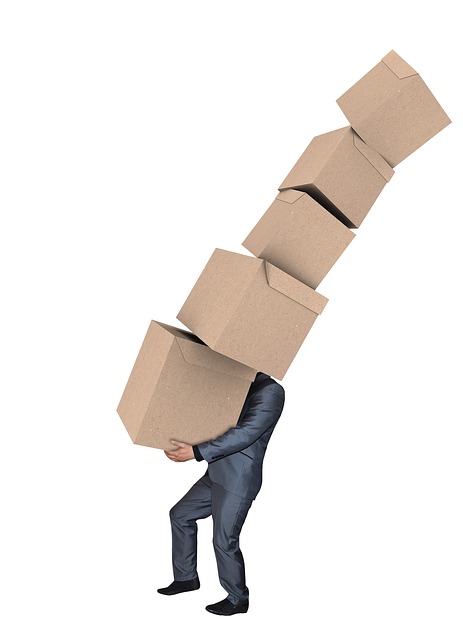 Frühzeitiges Packen von Kisten