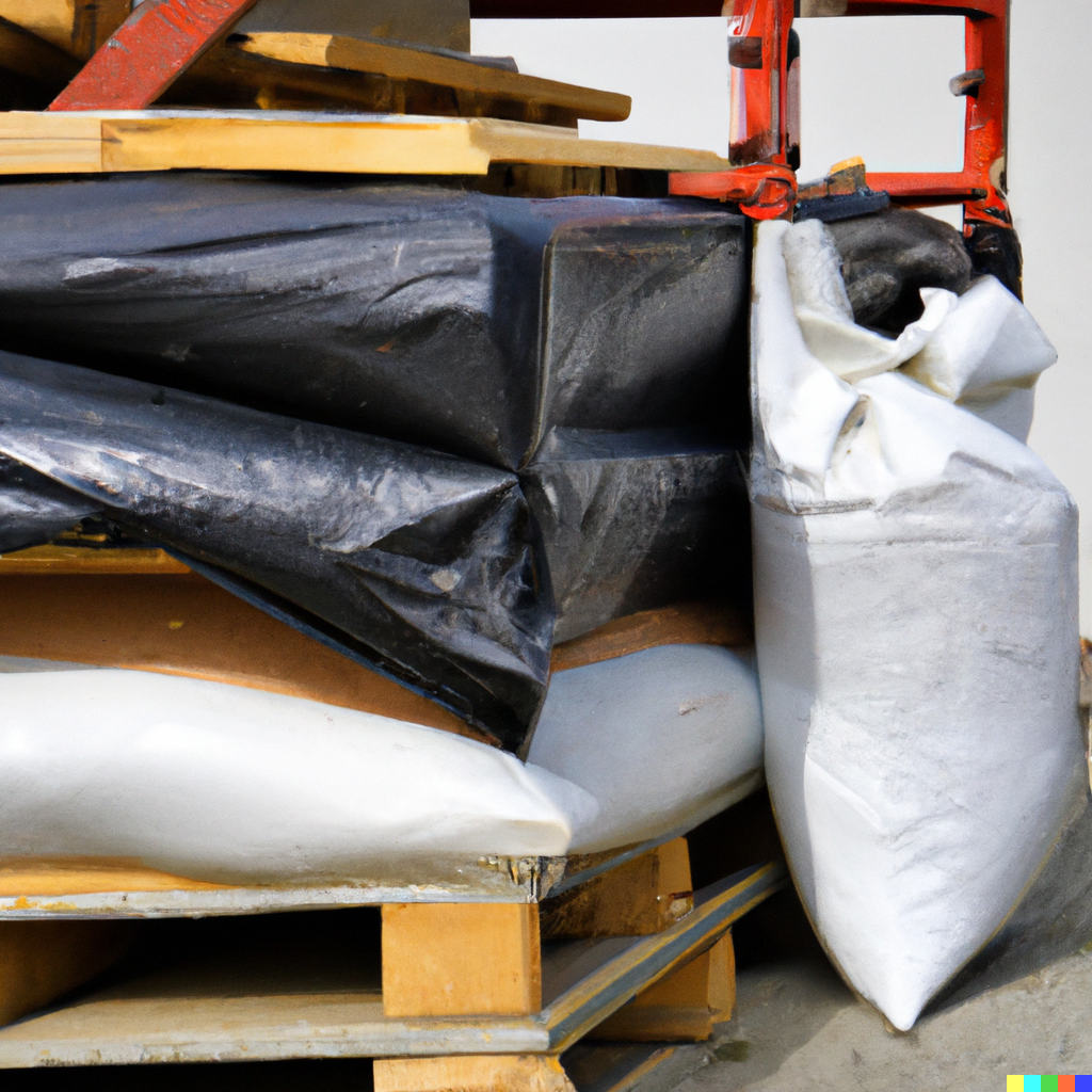 Big Bag: Der beste und sicherste Weg, Bauabfälle zu entsorgen; DALL-E